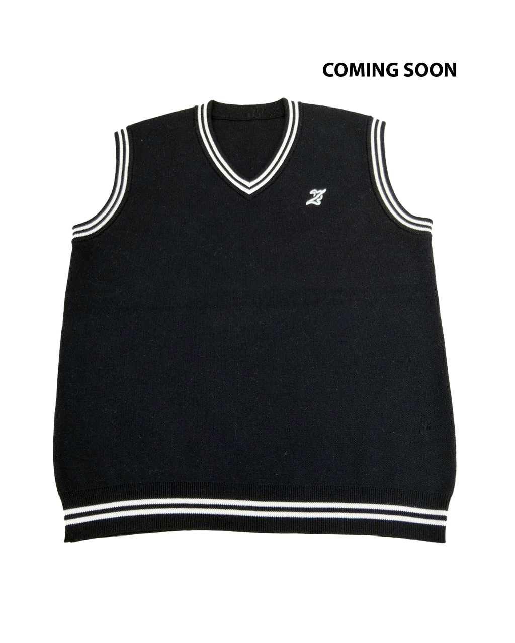 Classic Knitted Vest -Black