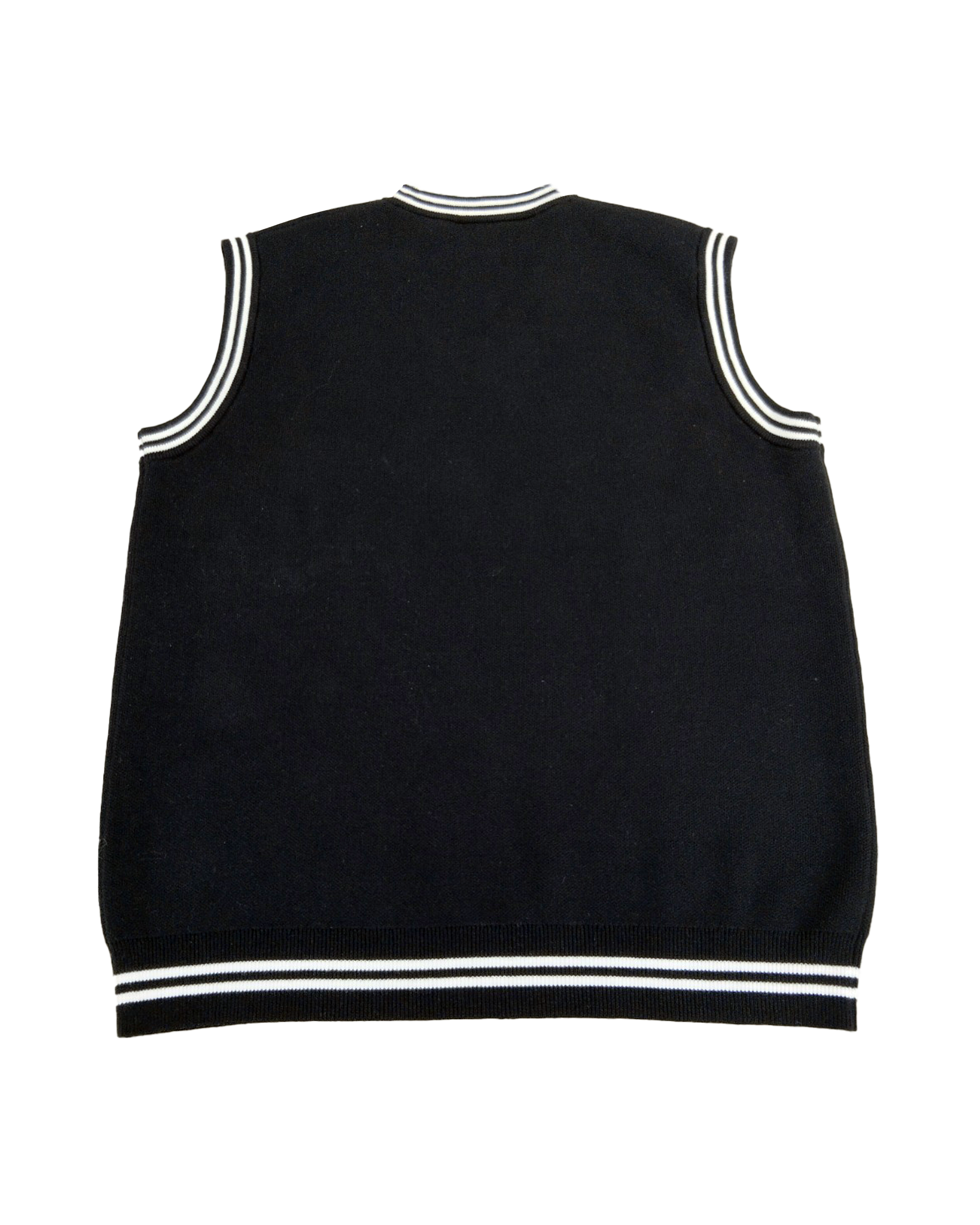 Classic Knitted Vest -Black