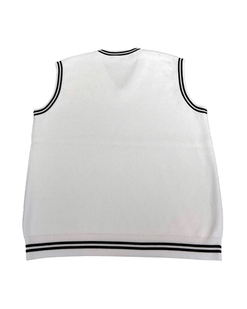 Classic Knitted Vest -White