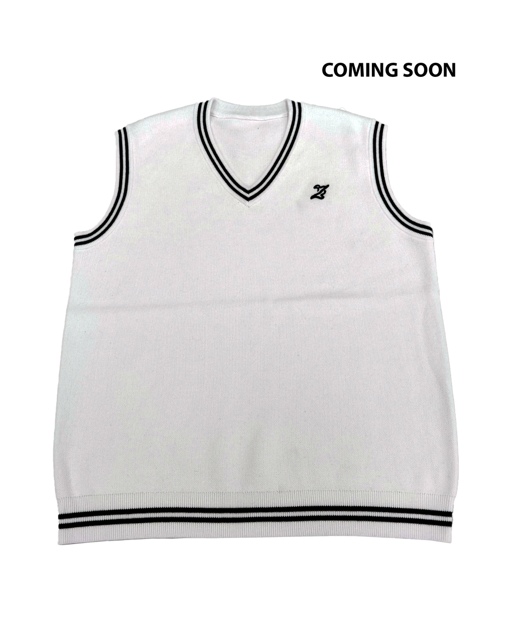 Classic Knitted Vest -White