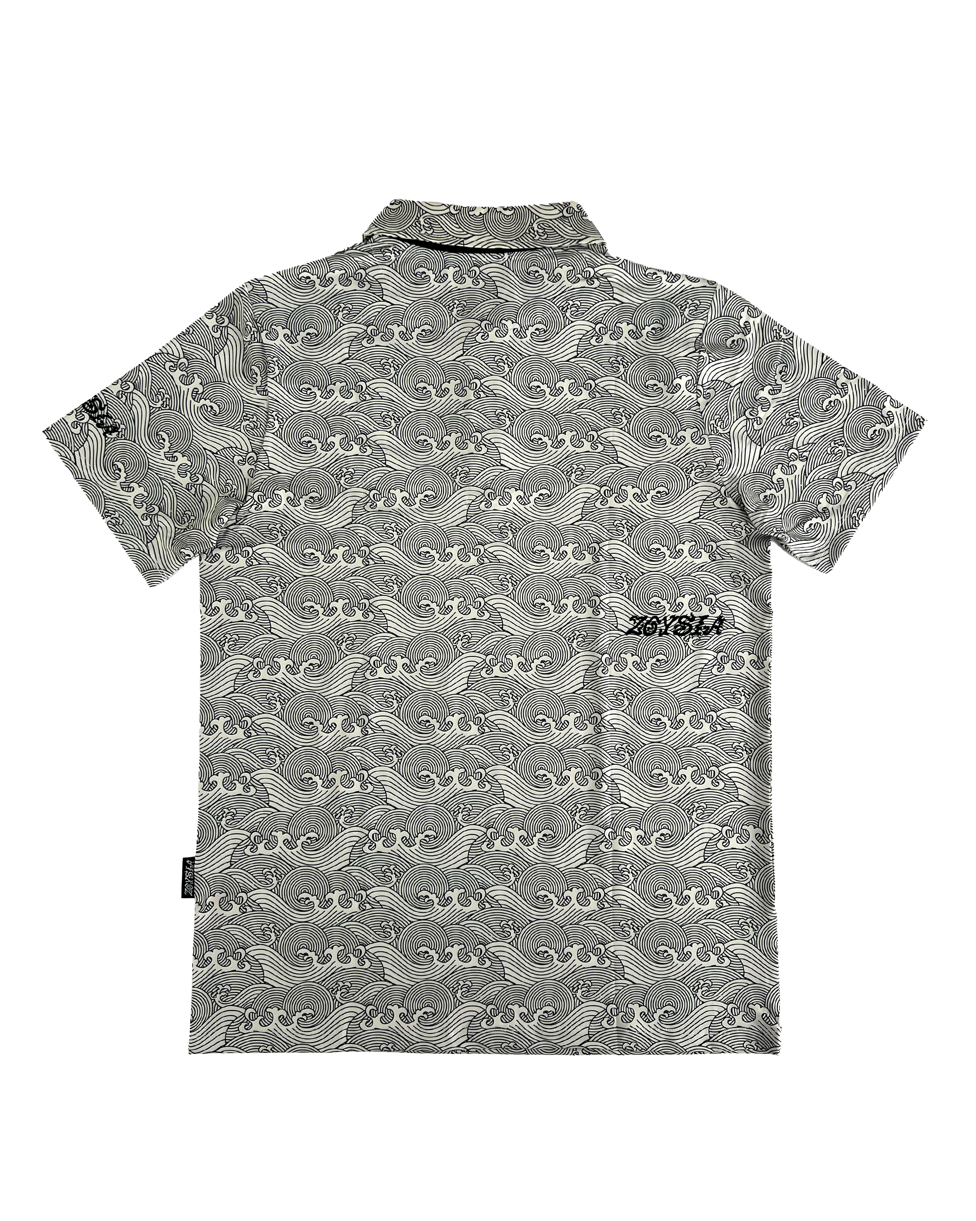 Wave Polo Cream/Black